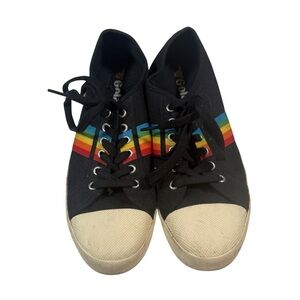 Gola Black Sneakers with Multicolor Details